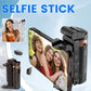 Upgraded Magnetic Selfie Stick, 360° Angle Control Rotatable Bracket, 25 in Extendable Compact Bluetooth Accessory, Compatible with iPhone, Smartphone, Cellphone, for Selfies, Recording