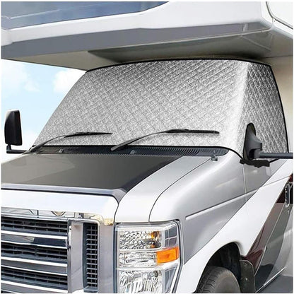 🚐❄️ 50% OFF – All-Weather Windscreen Cover for motorhomes with multi-layer insulation – protects against frost, snow, sun and prying eyes all year round! ☀️🛡️
