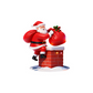 LED Christmas Light-Up Wall Decals