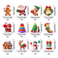 LED Christmas Light-Up Wall Decals