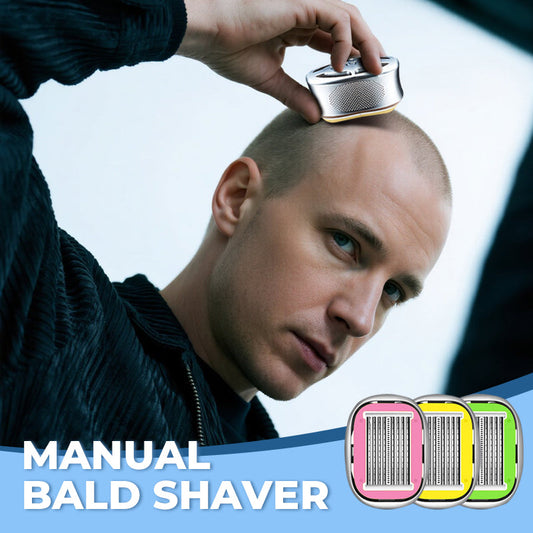🪒 Manual Head Shaver | 8-Layer Dual-Sided