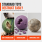 Interactive Squeaky Dog Ball with Handle