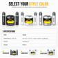 2026 Newest Portable Bluetooth Karaoke Audio Speaker System - Mini Speaker with Magnetic Phone Stand, 2 Wireless Lavalier Mics, Lyrics Display, LED Light, TF Card Input, TWS Support