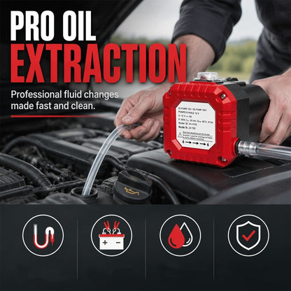 🔥50% OFF NOW!⚙️ Portable Electric Engine Oil Extractor Pump, 12V Fluid Transfer Suction Pump for Car Motorcycle Vehicle Oil Change Maintenance