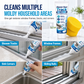 Bathroom Mold Remover Gel for Shower Door Grooves and Glass Tracks Black Mold Stain and Limescale Cleaner Set with Sponge 30ml