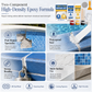 Ceramic Tile and Marble Repair Kit with AB Adhesive Glue Scraper Sandpaper and Acrylic for Crack and Joint Filling