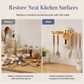 🎁 Buy 1 Get 1 Free! Rotating 5-Hook Rack – Drill-Free Storage for a Clutter-Free Kitchen ✨🏠