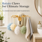 🎁 Buy 1 Get 1 Free! Rotating 5-Hook Rack – Drill-Free Storage for a Clutter-Free Kitchen ✨🏠