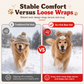 🐶 Plush Dog Winter Hat – Warm Ribbed Knit Hood with Double Pom-Poms