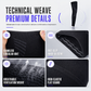 1 Pair Long Compression Knee Sleeves Non Slip Full Leg Protection Sports Knee Pads for Cycling and Fitness