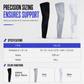 1 Pair Long Compression Knee Sleeves Non Slip Full Leg Protection Sports Knee Pads for Cycling and Fitness