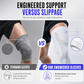 1 Pair Long Compression Knee Sleeves Non Slip Full Leg Protection Sports Knee Pads for Cycling and Fitness
