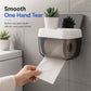 Punch Free Wall Mounted Bathroom Toilet Paper Holder and Tissue Dispenser with Storage Shelf