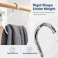5 Pack Non-Slip Dipped Ring Scarf Hangers Multifunctional Household Organizers for Scarves Ties Belts and Towels