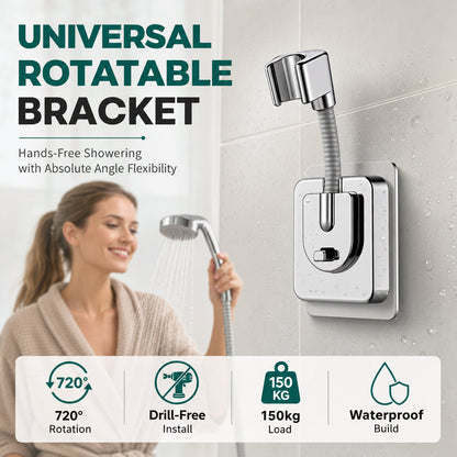 Universal Adjustable No-Drill Shower Head Holder