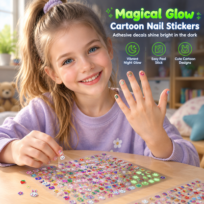 Glow-in-the-Dark Nail Stickers for Kids