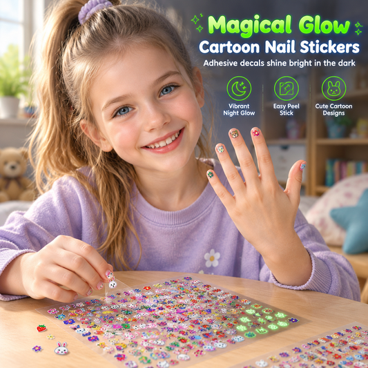 Glow-in-the-Dark Nail Stickers for Kids