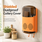 Wall-Mounted Chopstick and Utensil Holder with Lid