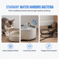 Silent Cat Water Fountain, 3.2L Automatic Water Bowl with Ultra-Quiet Copper Spout, Soft Blue LED Night Light, 6-Layer Filter Care, Odor-Cut Carbon, Hair & Odor Filters, Wired Plug-In Gravity Feeder for Clean Hydration