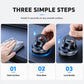 Foldable Rotatable Car Phone Mount with Sticky Vacuum Suction Cup for Dashboard