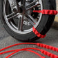 🚗🏍️ Adjustable Motorcycle Tire Chains – Anti-Slip Traction Straps for Snow & Mud