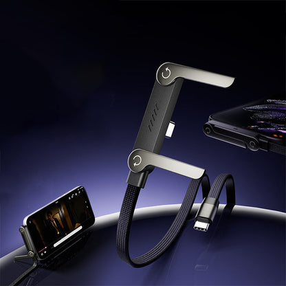 Invisible Holder Charger Cable with Stand, 240w super fast charging 2-in-1 Fast Charging Cord & Phone Stand